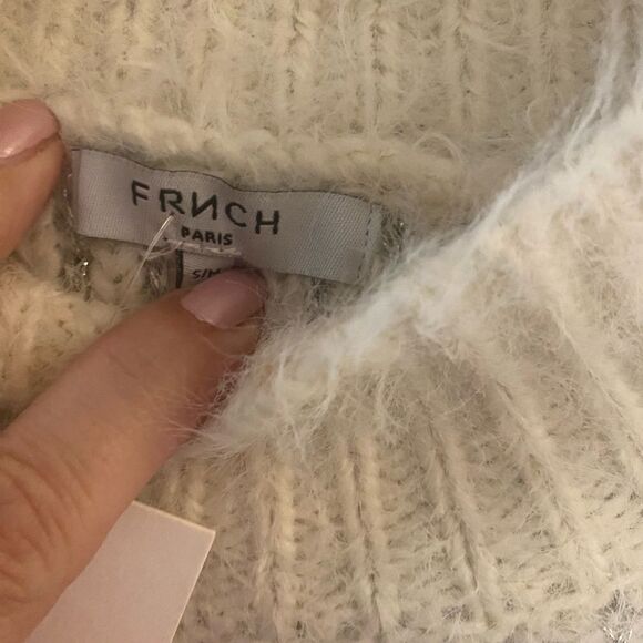 NWT FRNCH Fuzzy Sweater Sz Small/ Med - Picture 5 of 7
